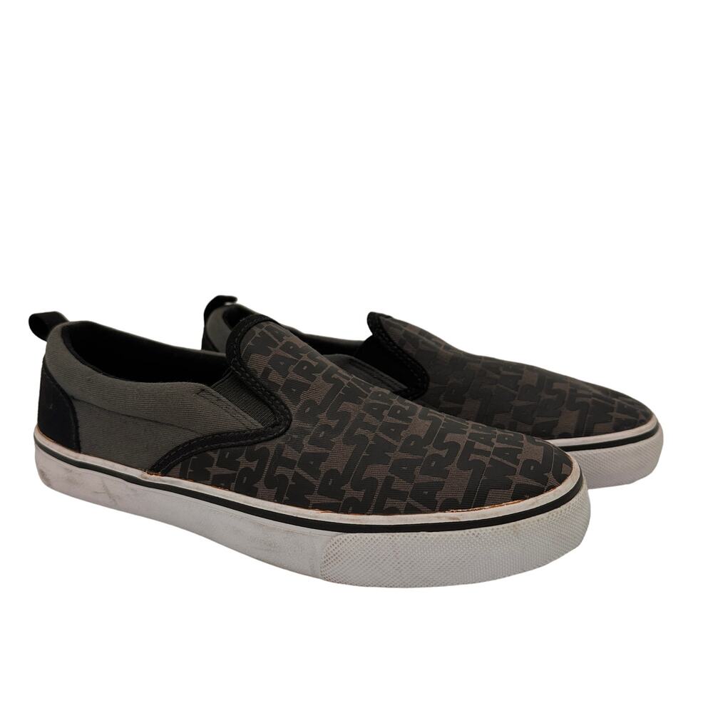 Skechers Star Wars Logo The Menace Jedi Knight Slip On Canvas Shoes Size 6.5